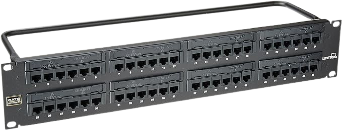 PANEL 110 Cat6 48PORT 2U, LEVITON