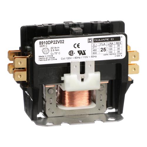 CONTACTOR 600VAC 25AMP DP OPTIONS