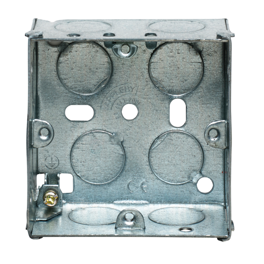 1-2 GANG FLUSH BOX METAL, MEM BOX nett