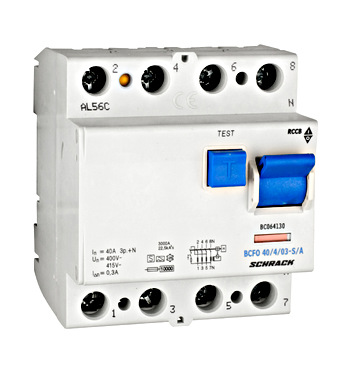 [23199] RCD 4 POLE 40AMP, 300mA CIRCUIT BREAKER