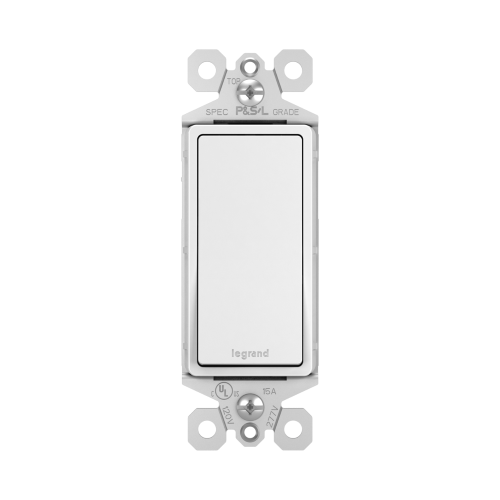[TM870W] S/P, 15A DECORA SWITCH, WHITE,