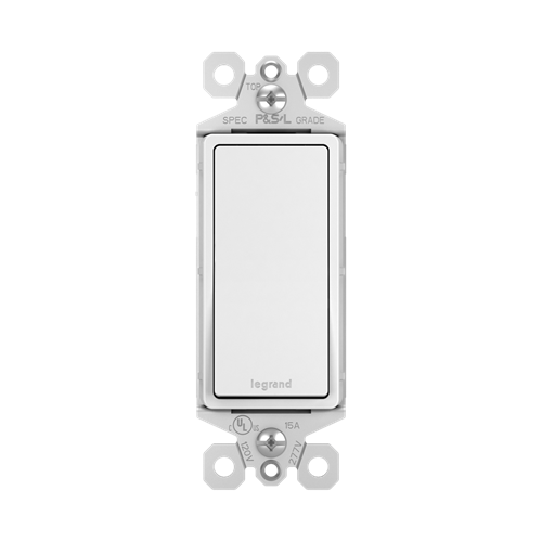 [TM873W] 3-WAY, 15A DECORA SWITCH, WHITE, PASS & SEYMOUR, *NET